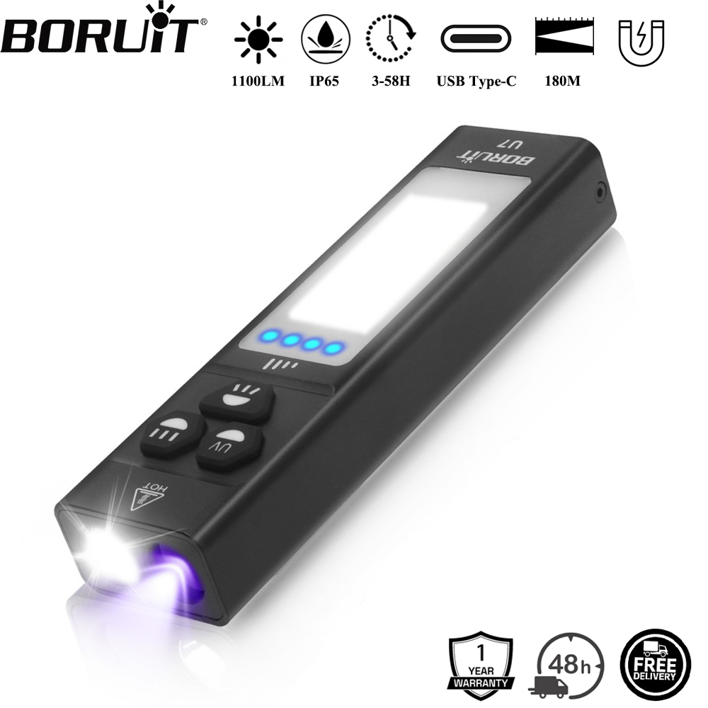 Fishing Light - BORUiT U7 UV LED EDC Flashlight