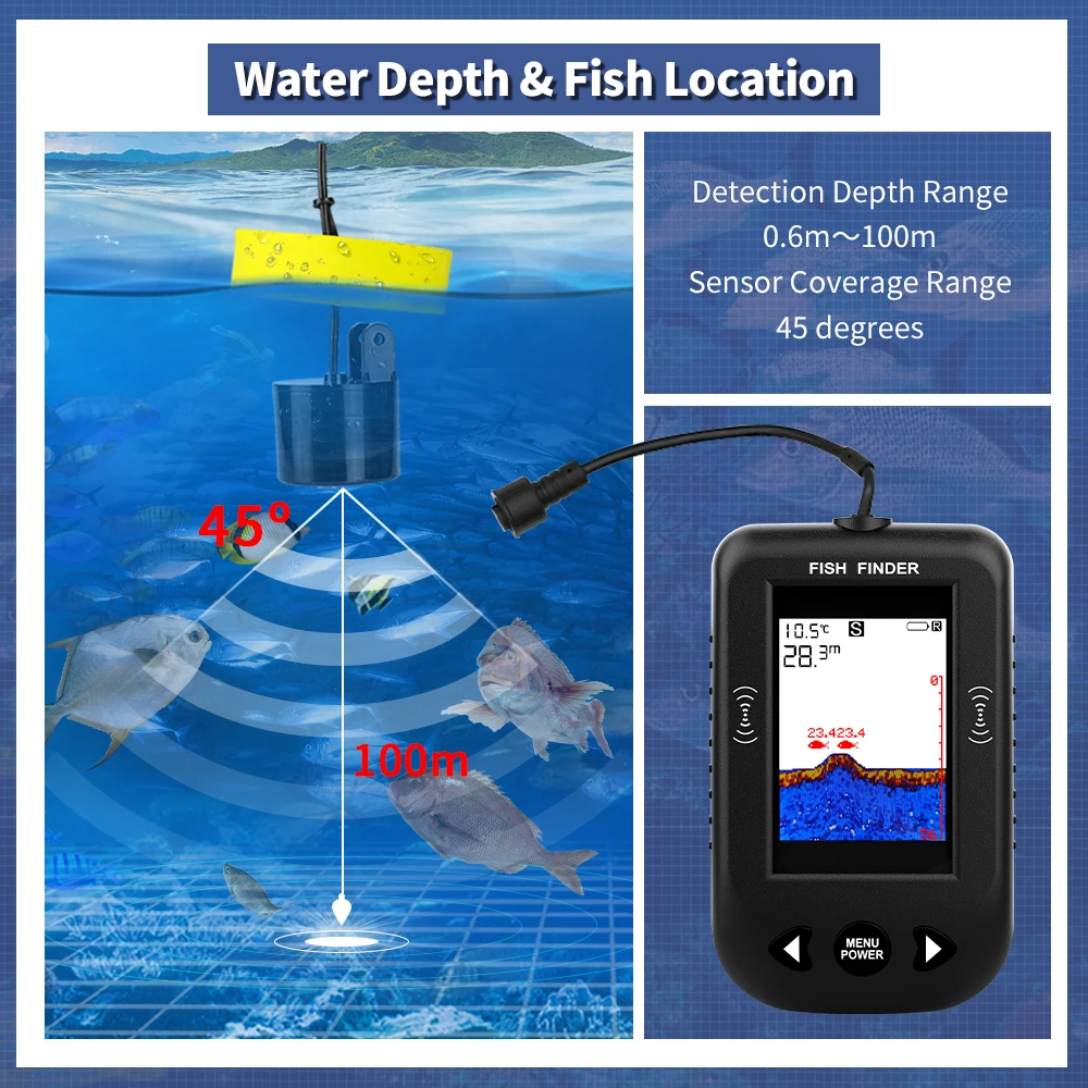 Erchang XF03 Fish Finders 45 D - Fish Finder Portable review and price