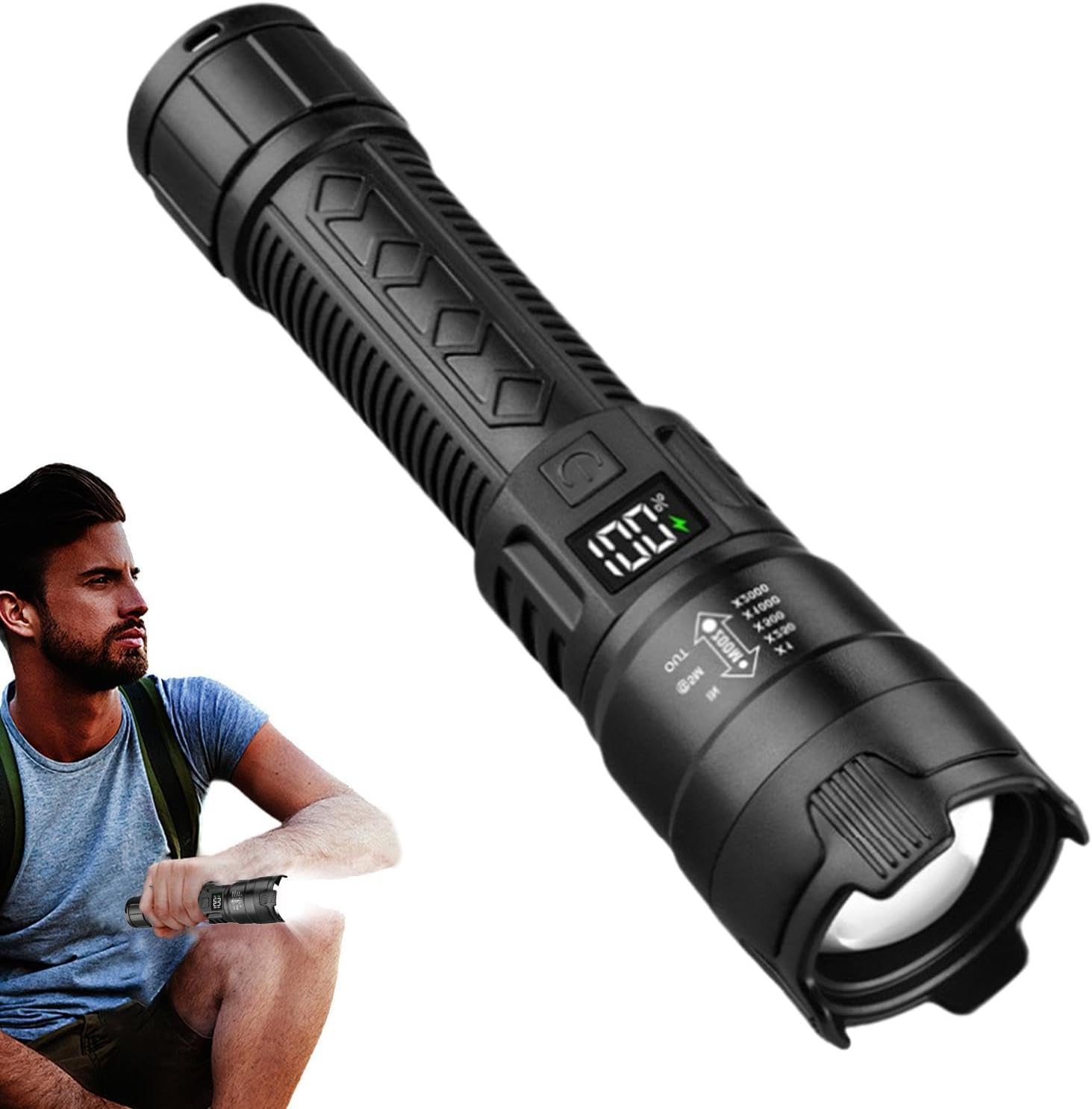 Tactical LED Flashlight 2000LM - Fishing Light review and price