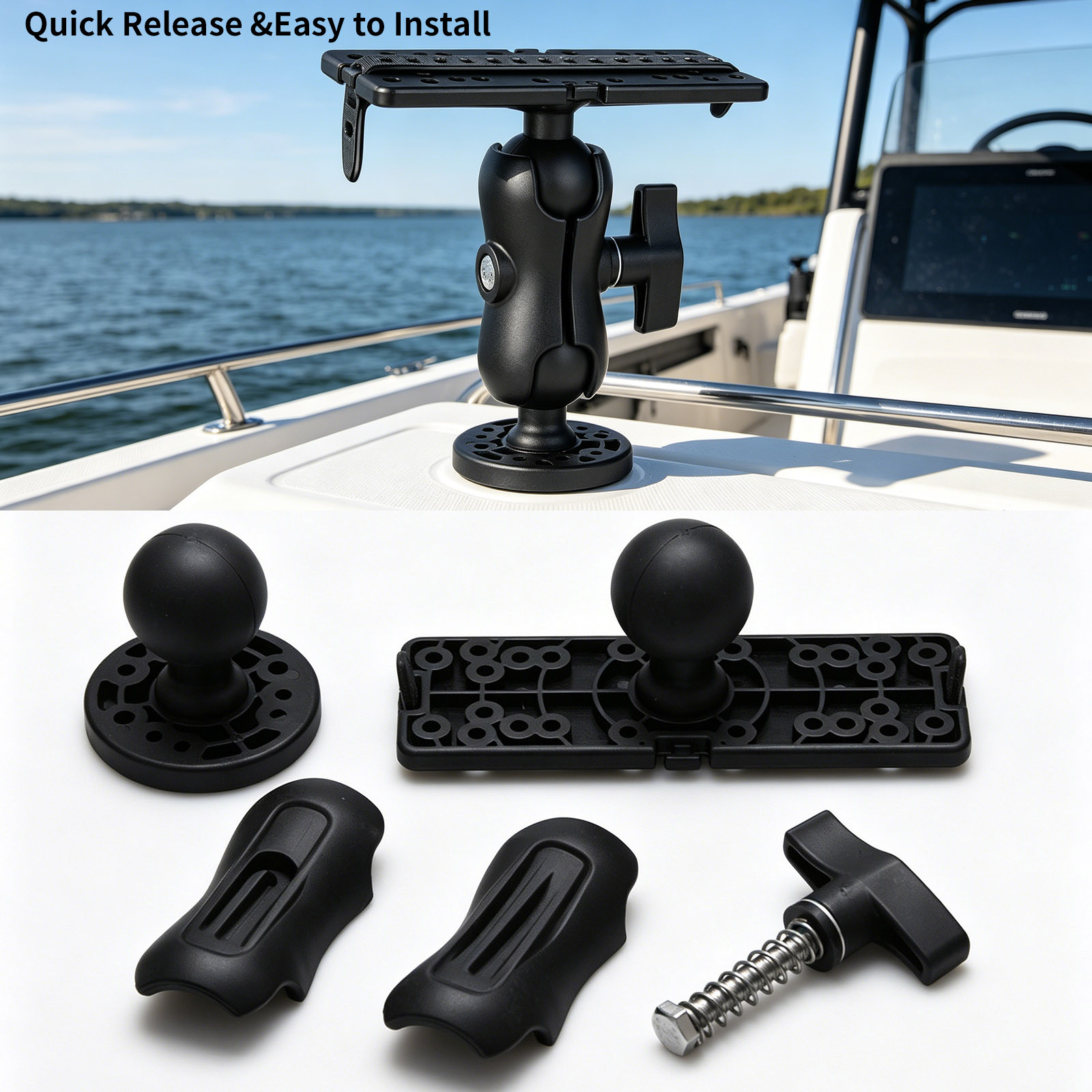 360° Adjustable Fish Finder Mo - Fish Finder Mount review and price