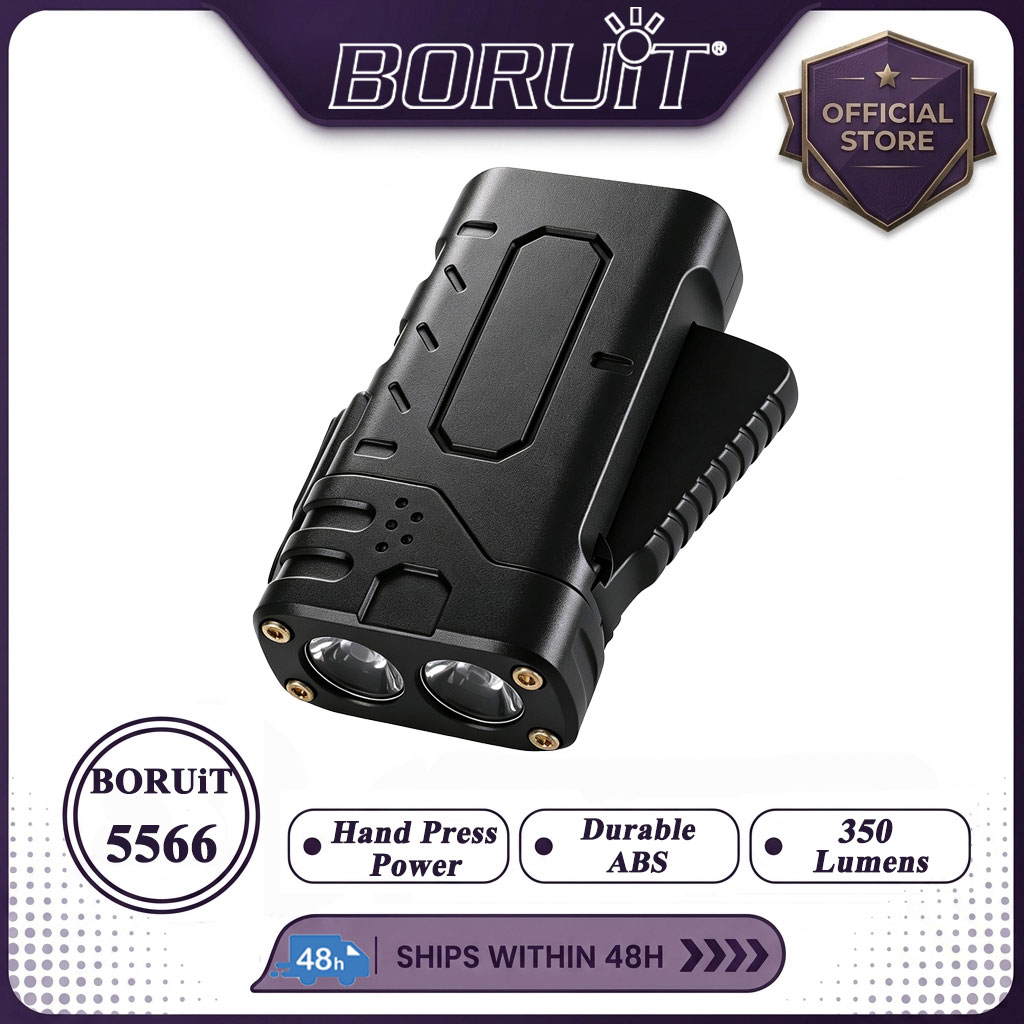 BORUIiT Hand Crank EDC LED Fla - Fishing Light review and price